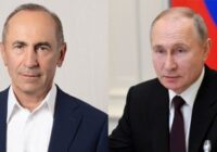 Վլադիմիր Պուտինը շնորհավորել է Ռոբերտ Քոչարյանին￼