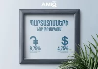 Ամիօ բանկը հրապարակային առաջարկի միջոցով թողարկել է դրամով և դոլարով պարտատոսմսեր