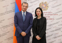 Ժաննա Անդրեասյանը հանդիպել է ՀՀ-ում դիվանագիտական առաքելությունն ավարտող Իտալիայի դեսպանին