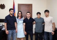 ԿԳՄՍ նախարարի տեղակալ Հասմիկ Ավագյանն ընդունել է մարմնամարզության Եվրոպայի առաջնության մեդալակիրներին